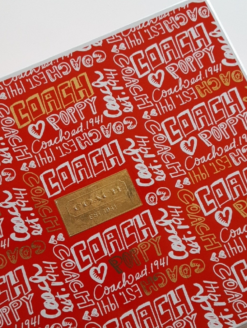 COACH Poppy Rare Discontinued Set Empty Collector's Storage Box